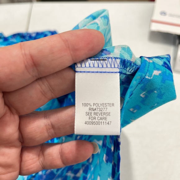 Apt. 9 Sleeveless Top Size PL Abstract Office Workwear Travel Resort Eccentric - Picture 4 of 8